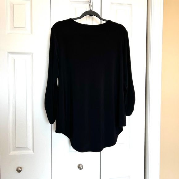 Sympli Unity Henley Tunic Black/Silver Buttons Size 10 - Picture 7 of 14